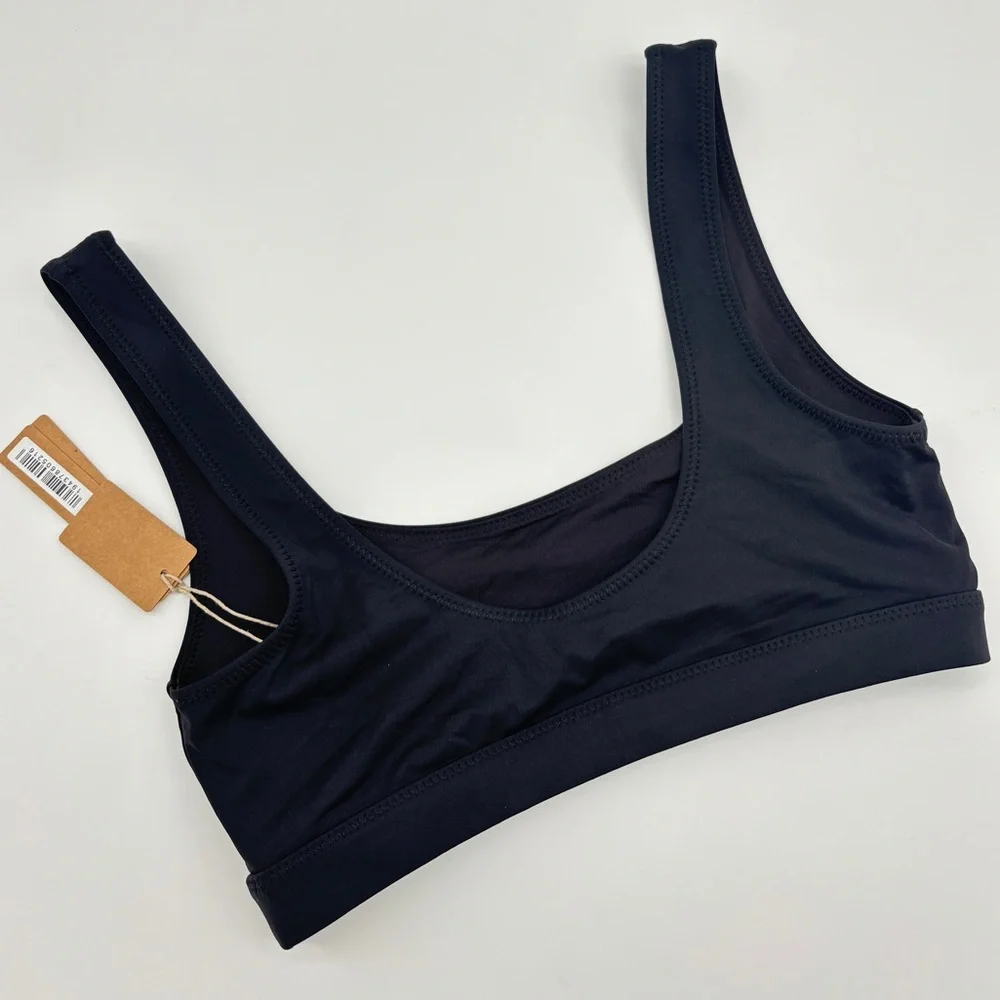 NWT Skims Swim Tank Bikini Top Onyx XS black SW-TNK-0743